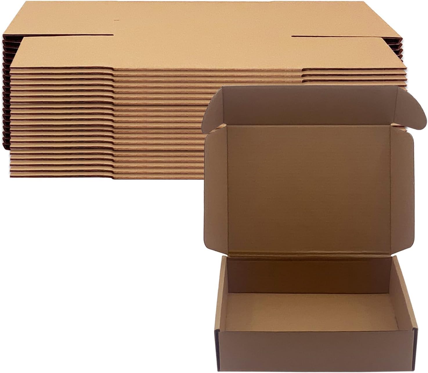14x10x3 inch Shipping Boxes Pack of 20, Brown Corrugated Cardboard Box Mailer Boxes for Packaging Small Business Shipping,Recyclable Moving Storage Mailing Boxes Bulk Book Literature Gift Giving - Image 8