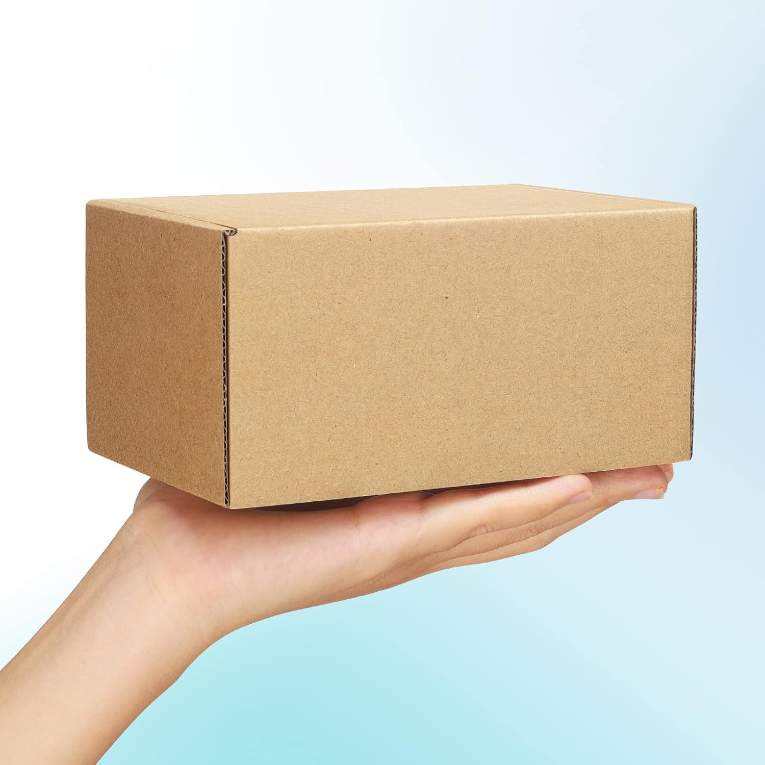 Poever Shipping Boxes 6x4x3 inches Small Mailing Boxes 25 Pack Brown Cardboard Corrugated Box Mailers - Image 3