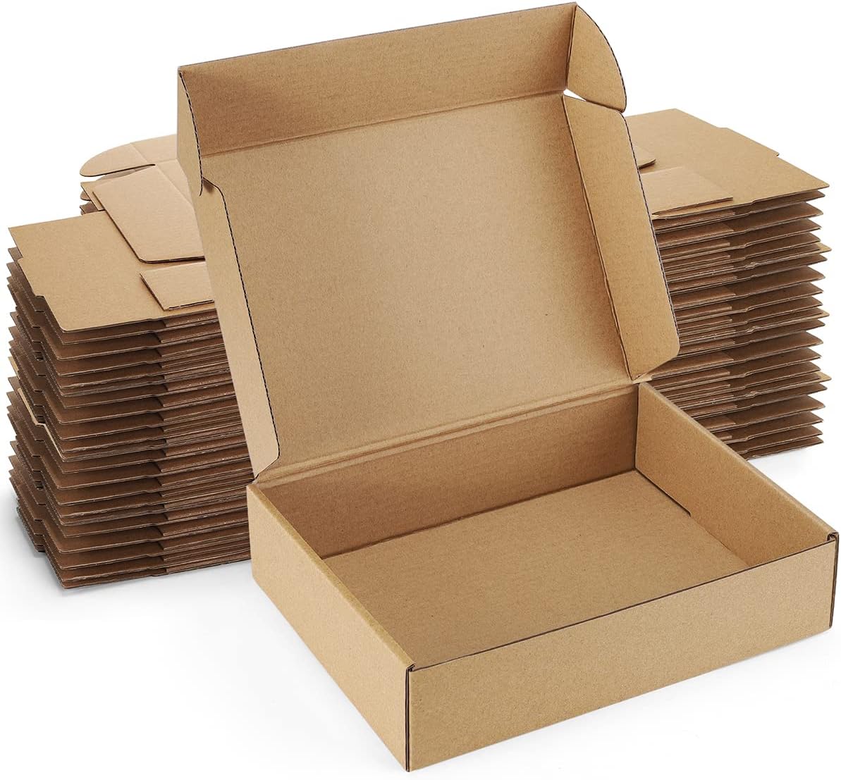 Poever Shipping Boxes 6x4x3 inches Small Mailing Boxes 25 Pack Brown Cardboard Corrugated Box Mailers - Image 7