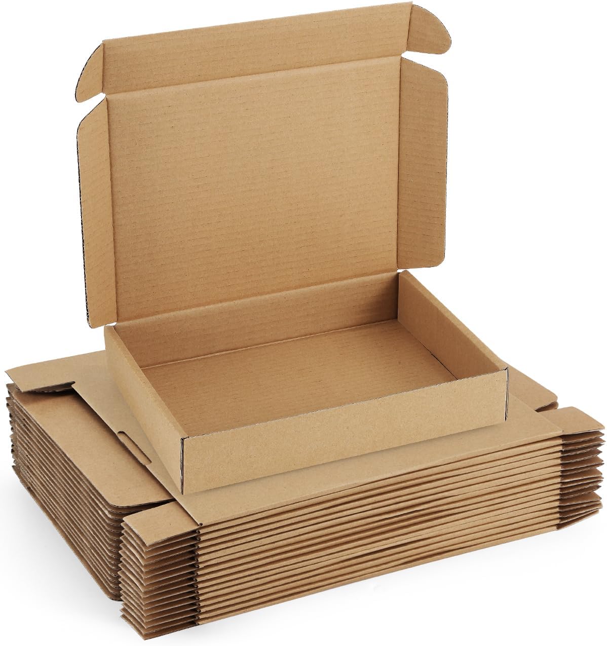 Poever Shipping Boxes 6x4x3 inches Small Mailing Boxes 25 Pack Brown Cardboard Corrugated Box Mailers - Image 9