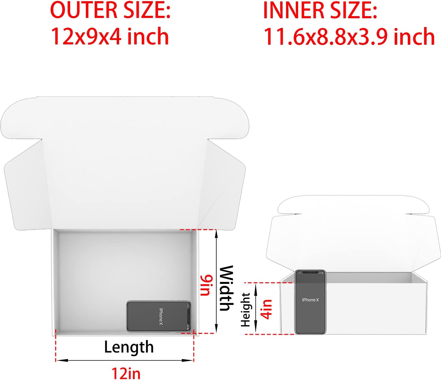 Lmuze Pink Shipping Boxes for Small Business Pack of 20-12x9x4 inches Cardboard Corrugated Mailer Boxes for Shipping Packaging Craft Gifts Giving Products