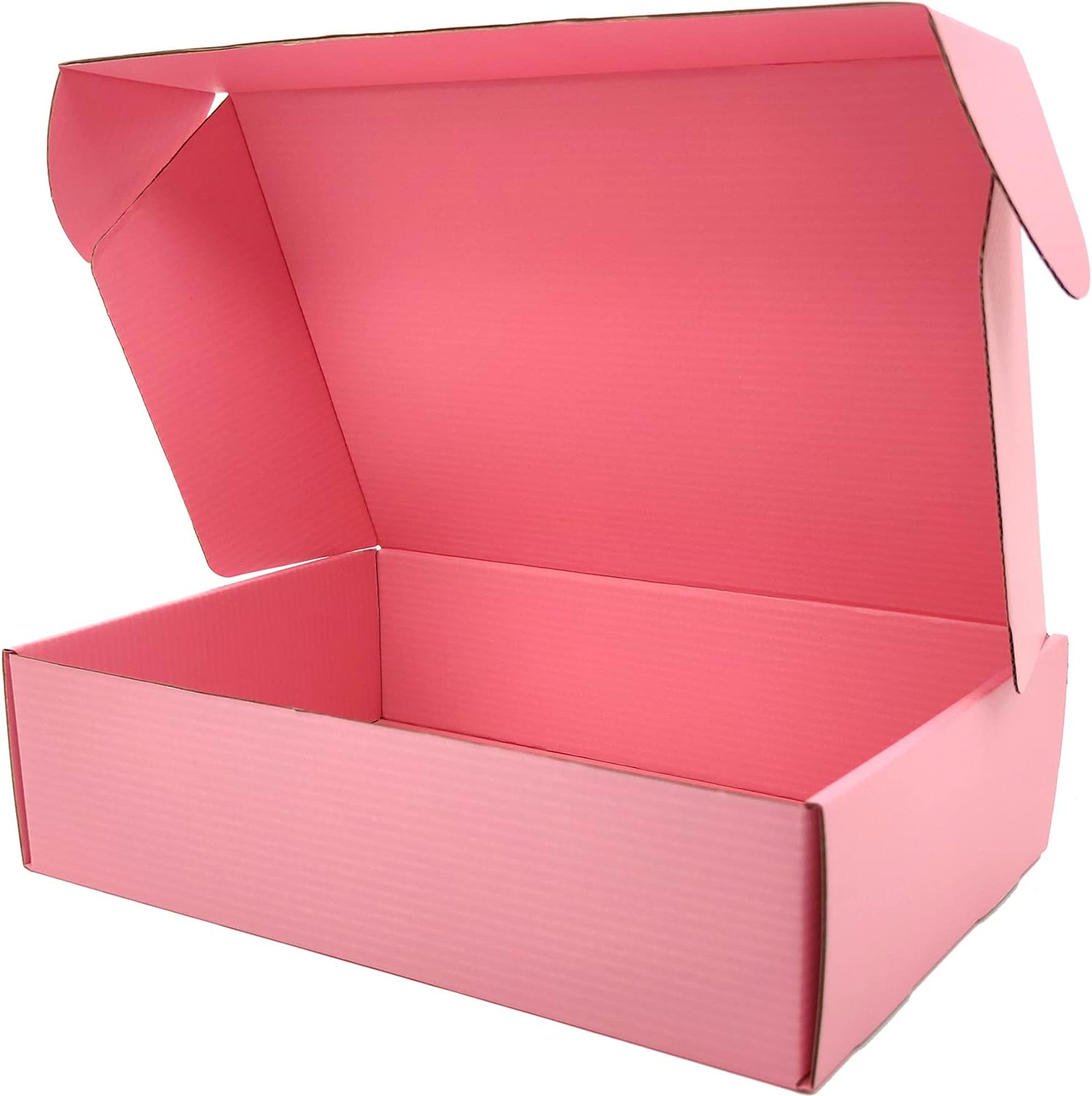 Alternative view of Lmuze Pink Shipping Boxes for Small Business Pack of 20-12x9x4 inches Cardboard Corrugated Mailer Boxes for Shipping Packaging Craft Gifts Giving Products