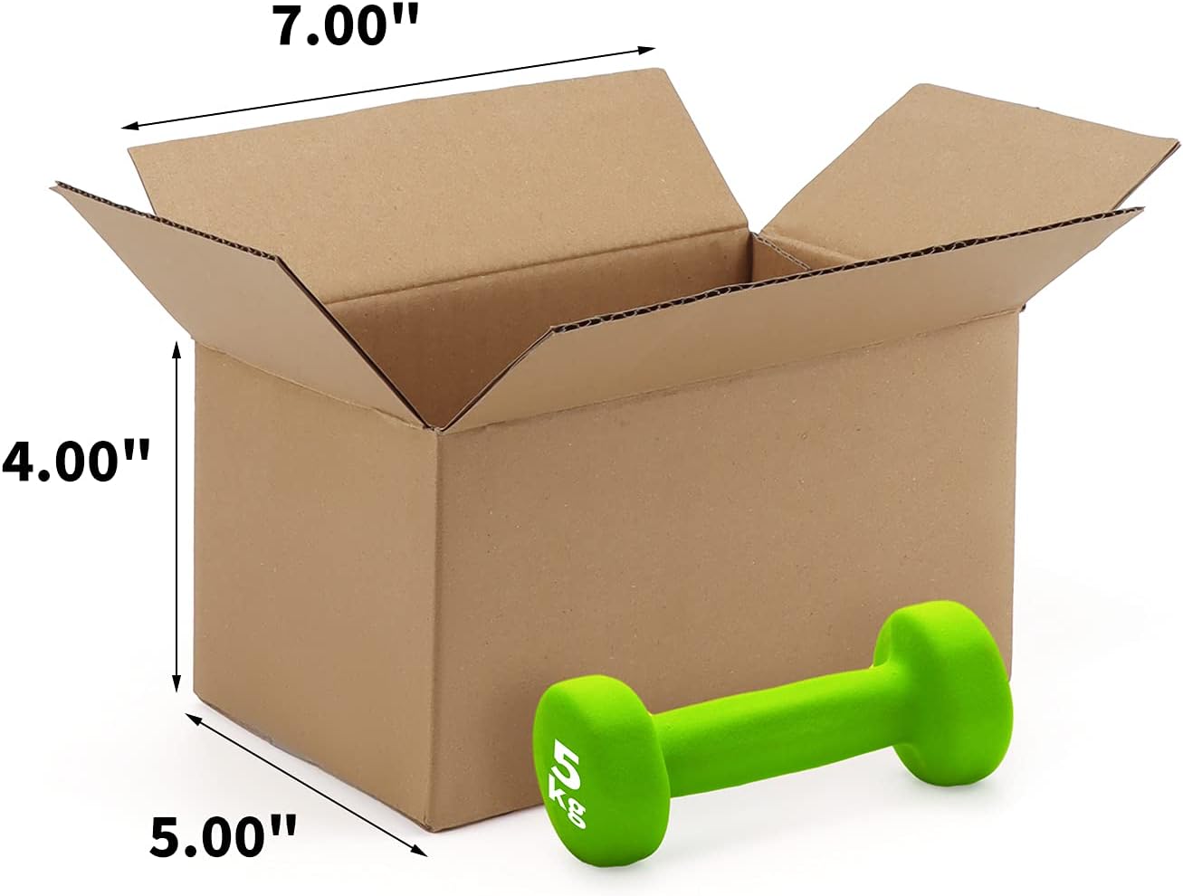 Alternative view of CRUGLA Shipping Corrugated Boxes Mailers 7x5x4 inch, Kraft Cardboards Packing Boxes for Business, Home, Packs of 25