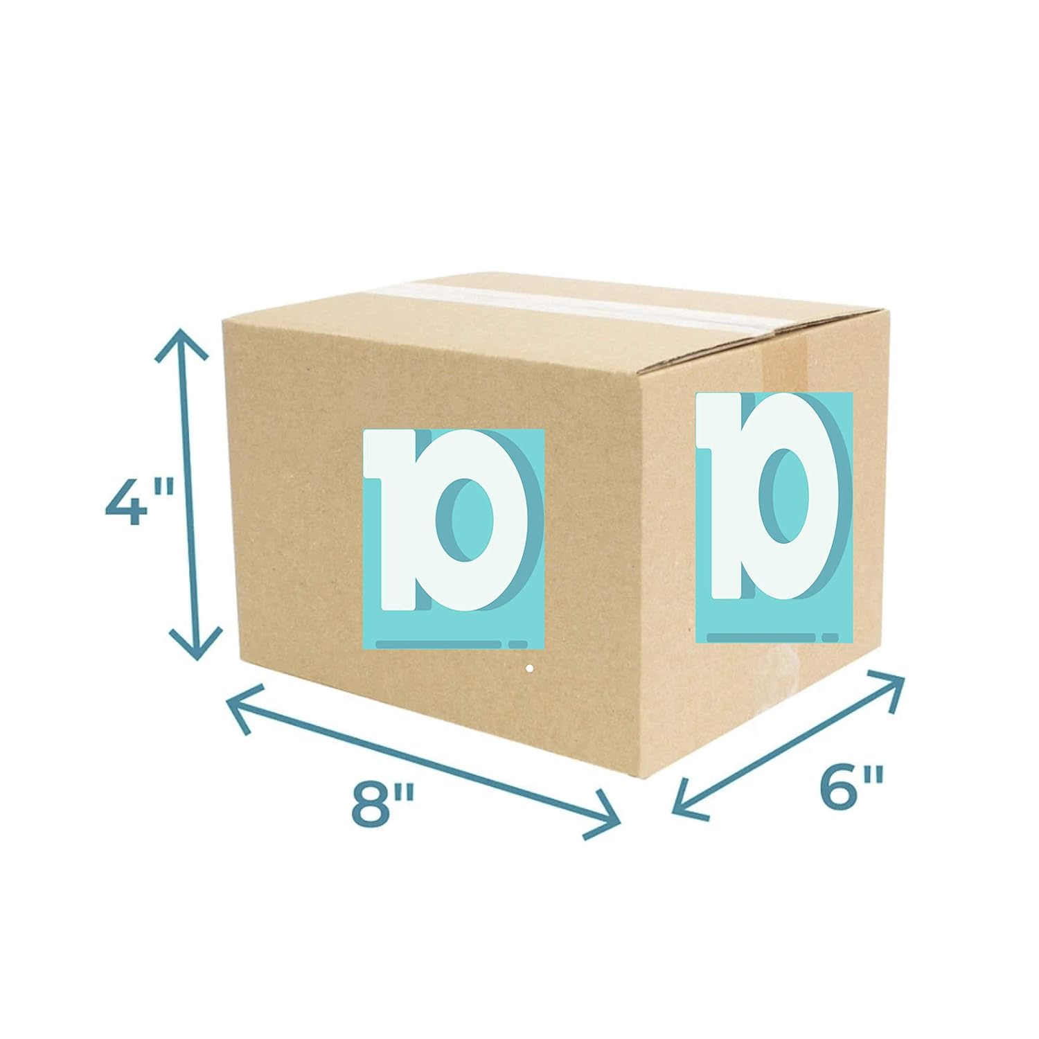 Alternative view of Perfect Stix Shipping Boxes Mailers 8x6x4 inches Cardboard Small Packing Kraft Moving Mailing Box, (Pack of 10) Sturdy Cardboard