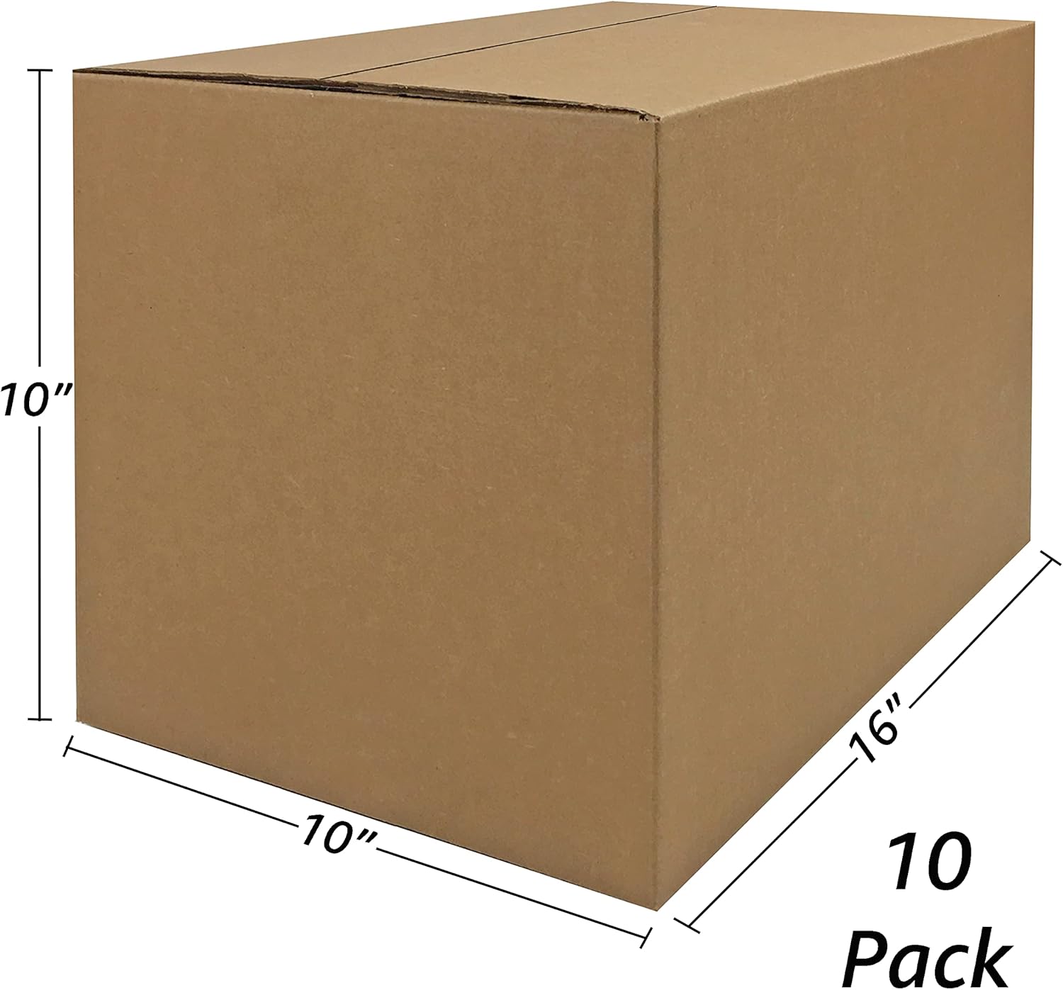 Alternative view of uBoxes Moving Boxes Bundle of 16"x10"x10" (Small Boxes - Pack of 10)
