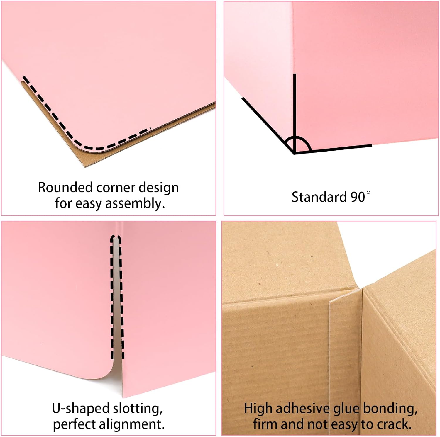 Pink Shipping Boxes 10x7x6 Inches, 30 Pack Mailer Boxes for Small Business, Corrugated Cardboard Boxes for Packaging, Shipping, Mailing - Image 4