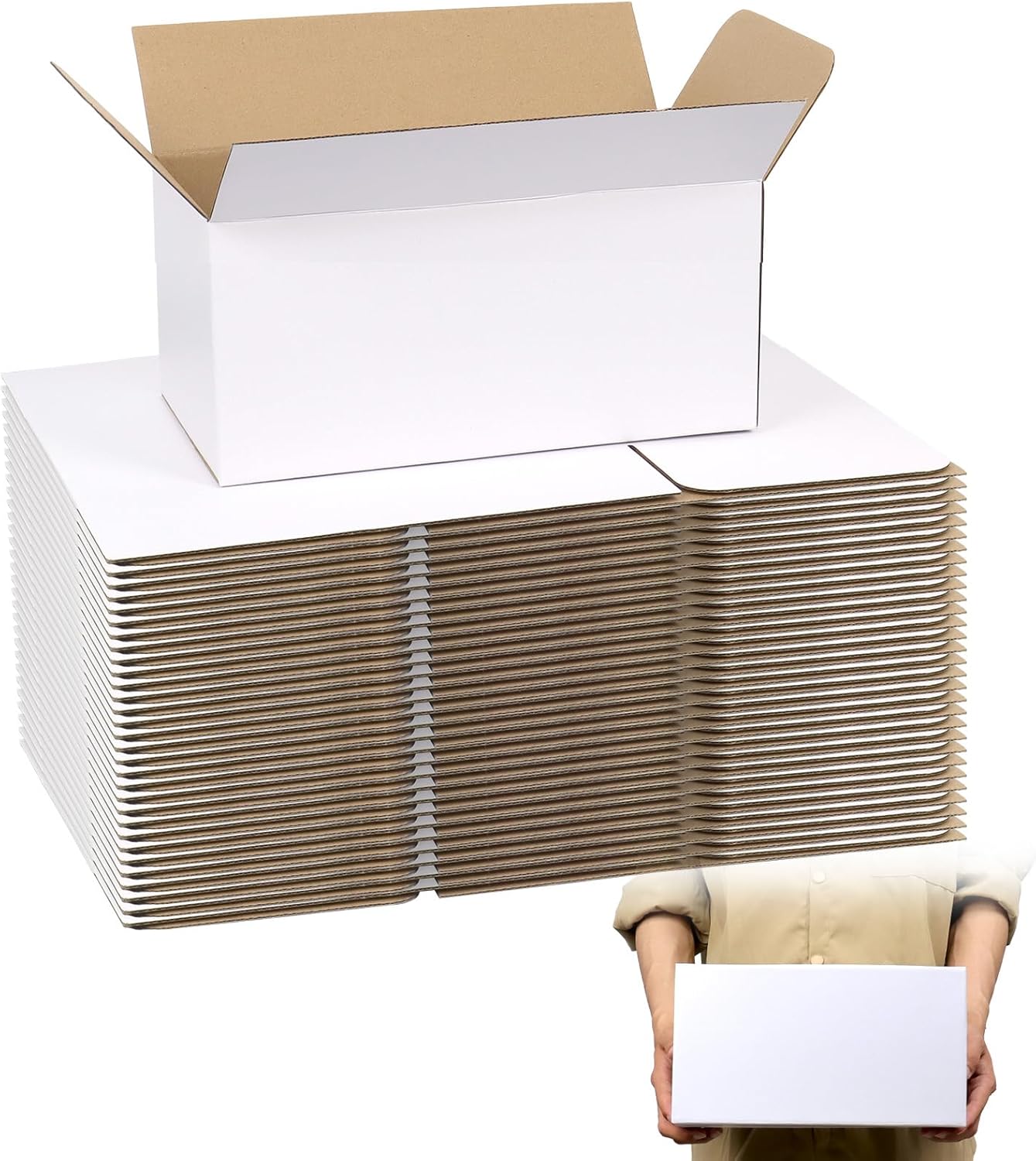 Pink Shipping Boxes 10x7x6 Inches, 30 Pack Mailer Boxes for Small Business, Corrugated Cardboard Boxes for Packaging, Shipping, Mailing - Image 7