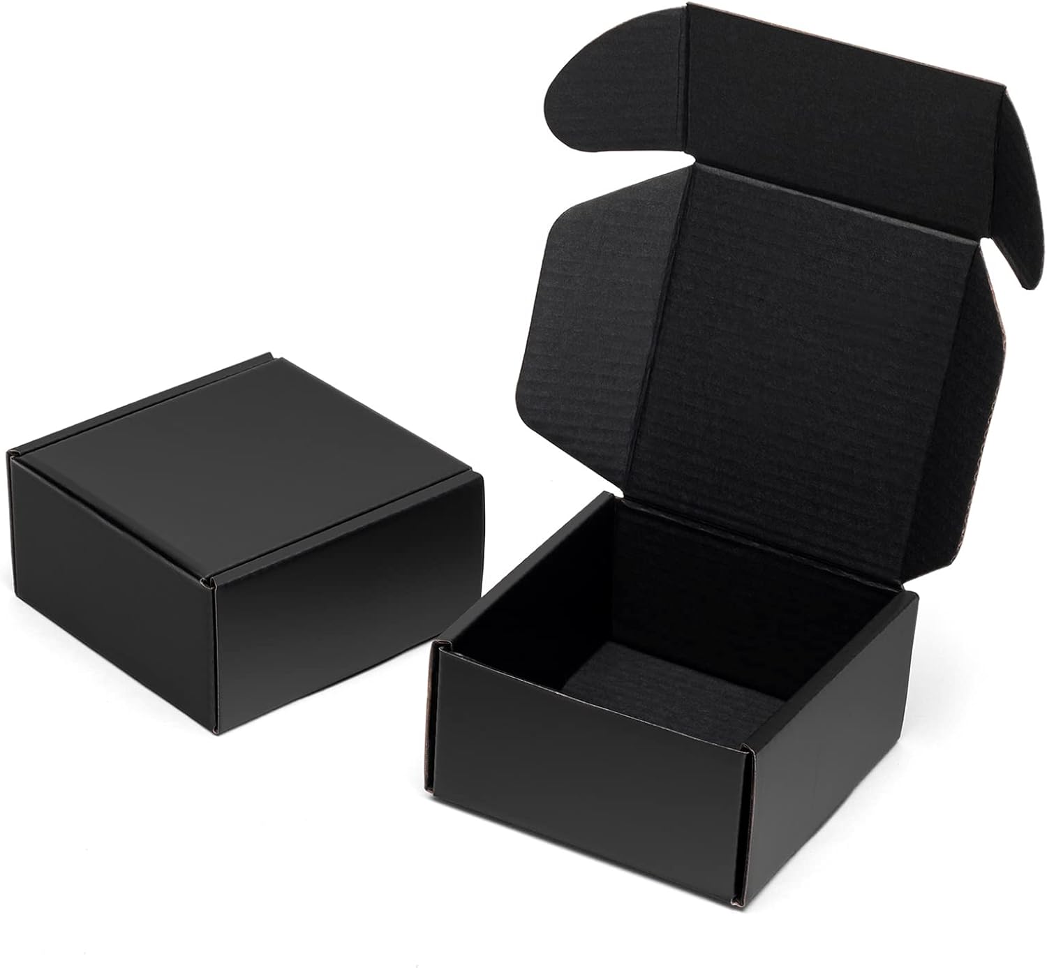 Timirog 9x6.5x2 Inches Black Shipping Boxes 25 Pack - Corrugated Cardboard Mailing Box for Small Business, Tab Locking Literature Mailer Packaging Supplies for Packing Digest Size Book Gifts Craft DVD - Image 8