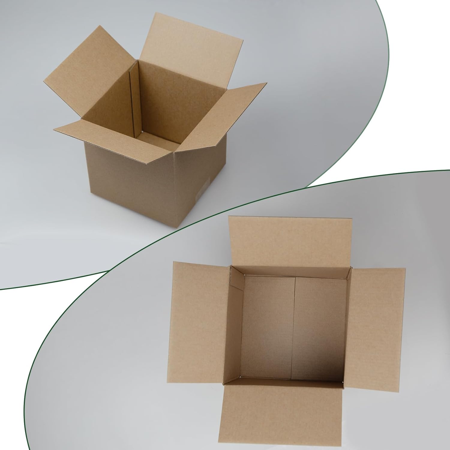 Alternative view of HESESOH 6x6x6 Inches Shipping Boxes Set of 40, Brown Corrugated Cardboard Box Literature Mailer for Packing Small Business