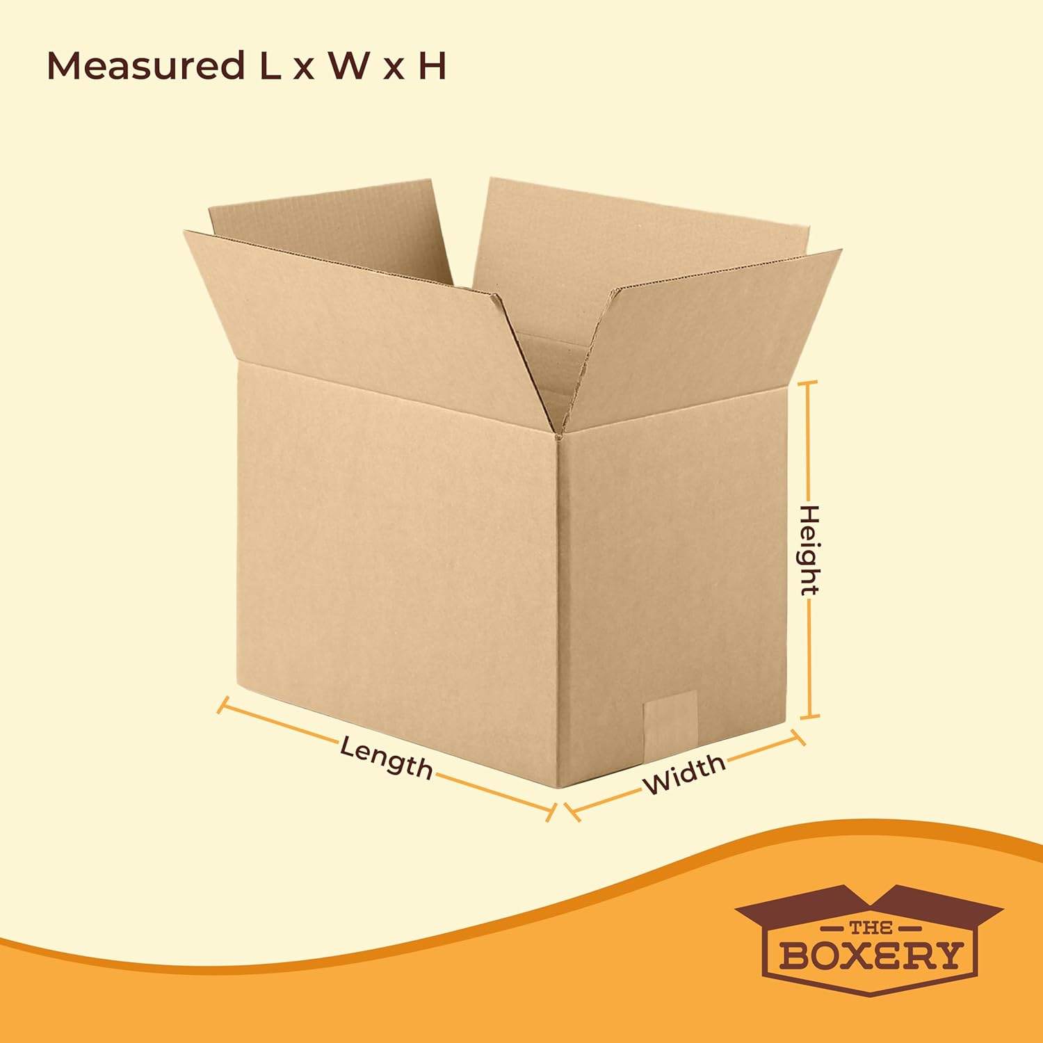 The Boxery 16"x12"x12" Brown/Kraft Corrugated Cardboard Shipping Boxes 25-Pack | Mailing, Packing, Moving & Storage for Business/Home u2013 Durable - Eco-Friendly, Recyclable - Made in the USA