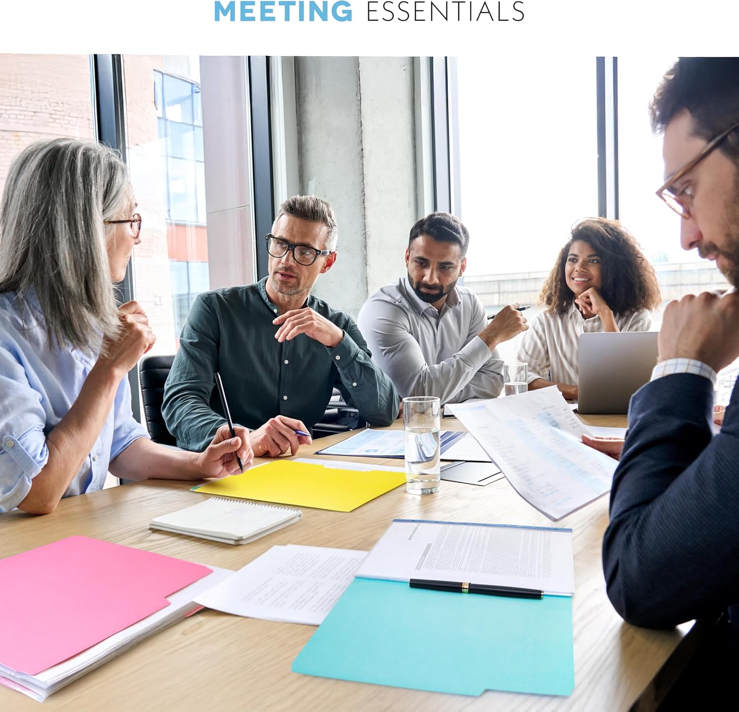 Alitte Colored File Folders Letter Size - 100-Pack Bulk, 10 Assorted Color File Folders for Documents, 1/3 Cut Tab - Office Supplies for Filing Cabinet, Desk, and File Folder Organization