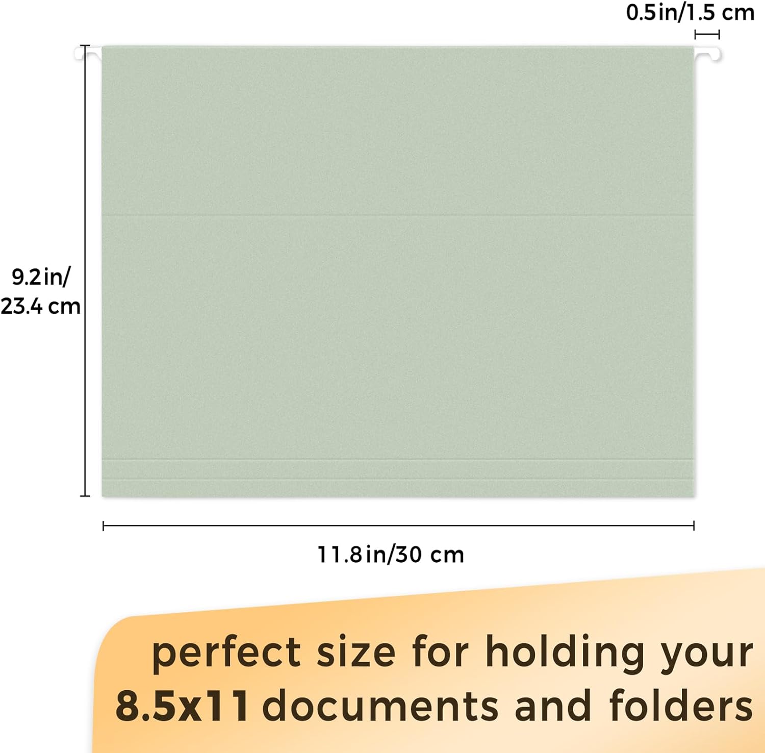 SUNEE Hanging File Folders, 50 Pack Letter Size Hanging File Folders with 1/5-cut Tabs, Stay Organized for Your Home and Office Bulk File, Documents and Paper, 10 Pastel Colors