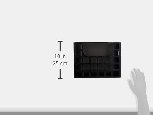 Alternative view of Pendaflex Portable Desktop File, Side Handles, Hanging File Folders, Tabs & Inserts, Letter Size, 9-1/2 x 12-3/16 x 6 Inches, Black (23013)