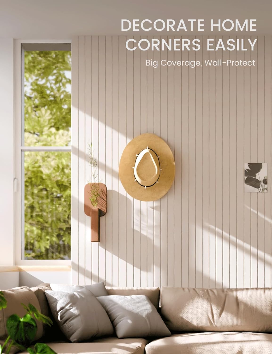 Alternative view of Fluxynara Large Felt Bulletin Board 48" x 36" Cork Board Alternative-12 Pack with 70 Safe Removable Adhesive Tabs, Cork Boards for Walls Cork Board for Home Office Classroom Pin Board (Oatmeal)