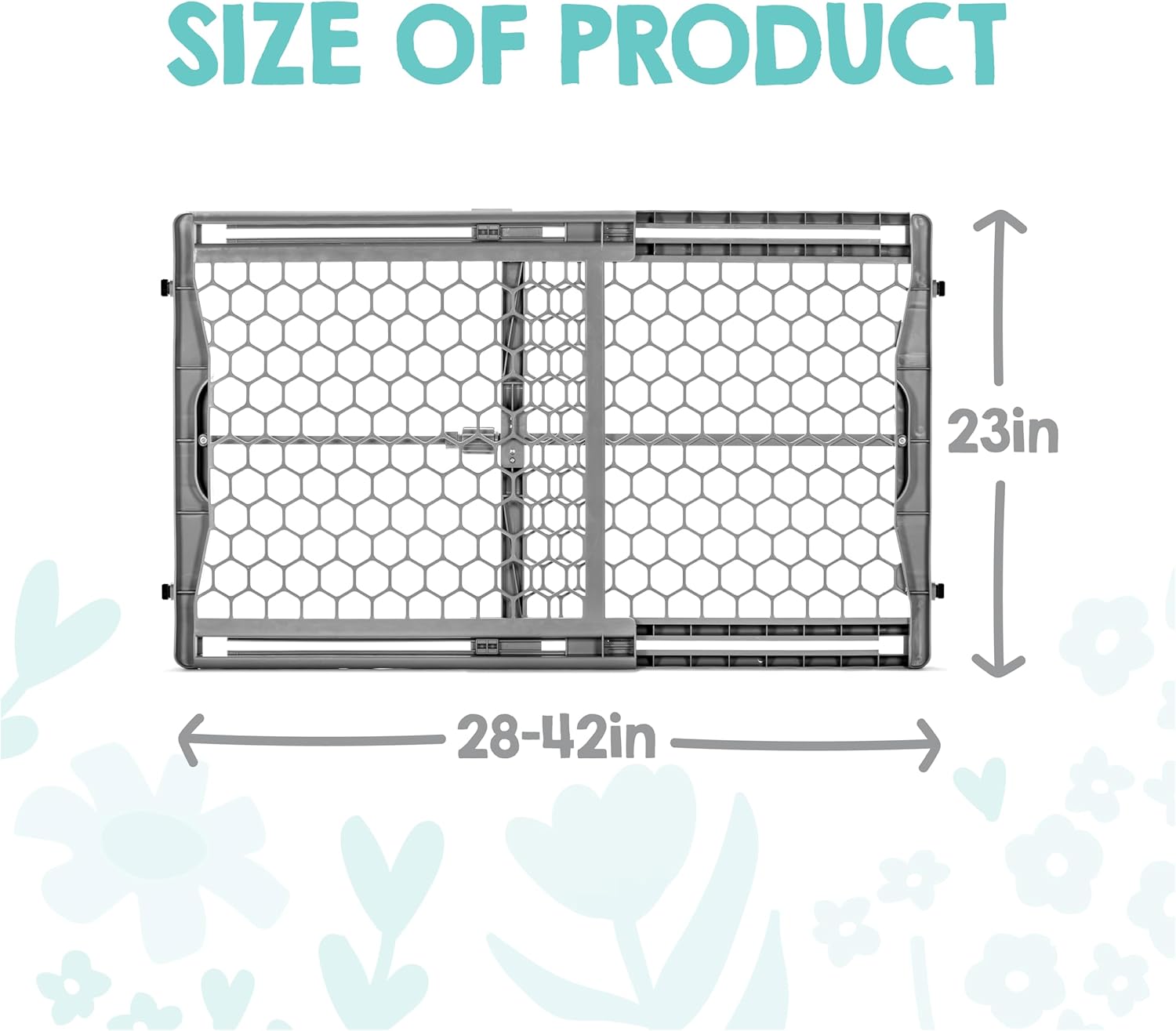 Regalo Safety 26u201D-42" Extra Wide Baby Gate for Doorways & Bottom of Stairs, Pressure Mount Safety Gate for Babies, Toddlers & Pets, for Ages 6-24 Months, Tested & Trusted, Family Owned