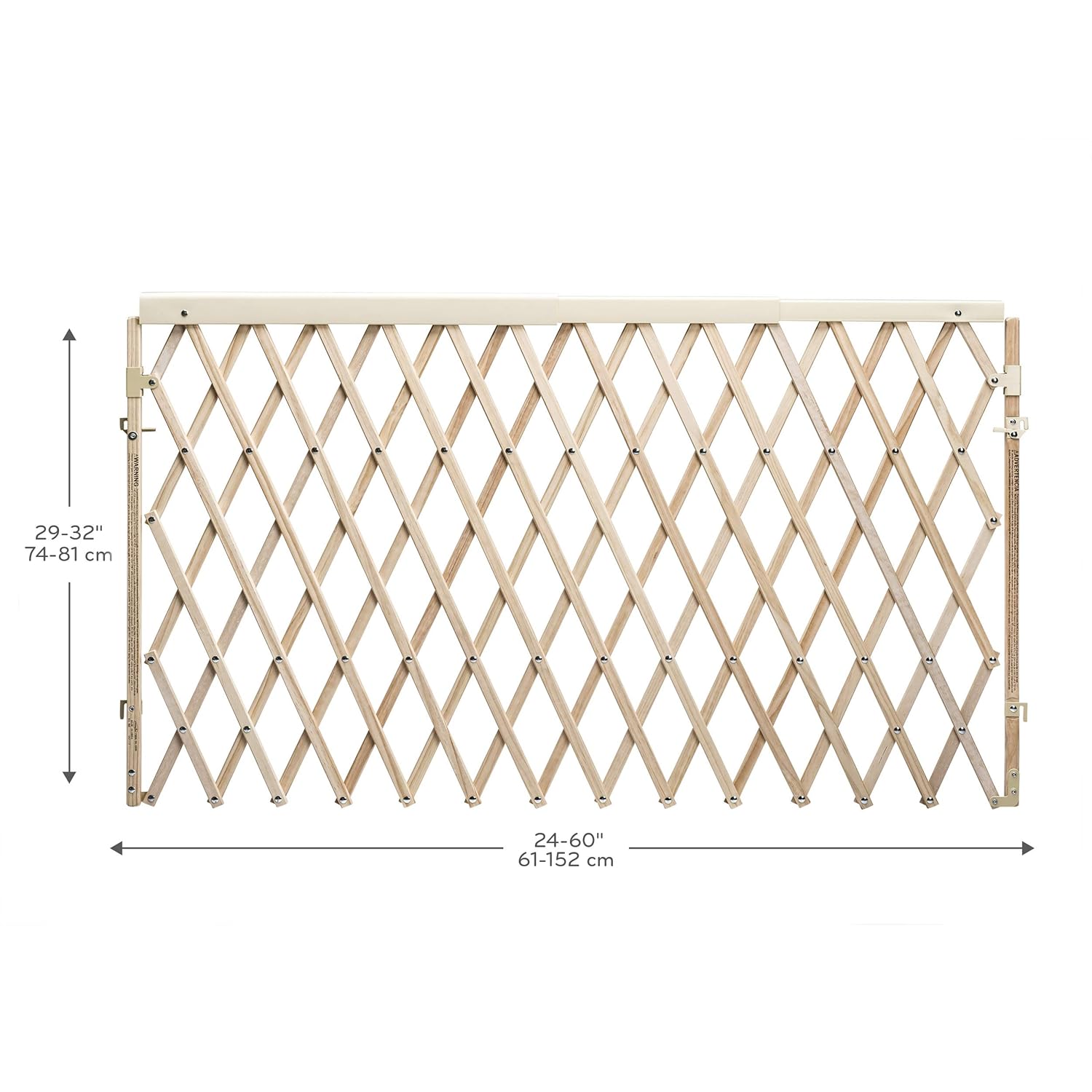 Alternative view of Evenflo Expansion Walk-Thru Room Divider Baby Gate (Natural Wood)
