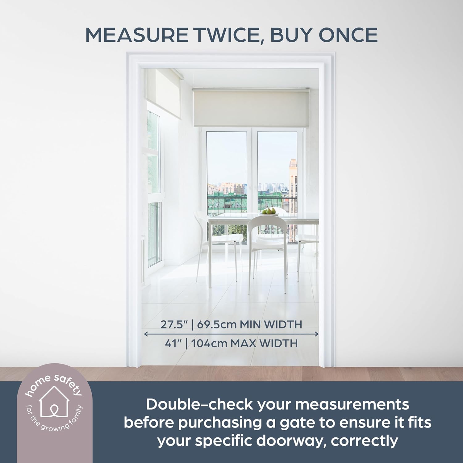 Alternative view of Dreambaby 27.5-41" Nottingham Rustic Wooden Baby Gate for Stairs and Doorways - Two Mount Options: Drill-in Walk Through or No Screw Barrier - Farmhouse Style for Kids and Pets