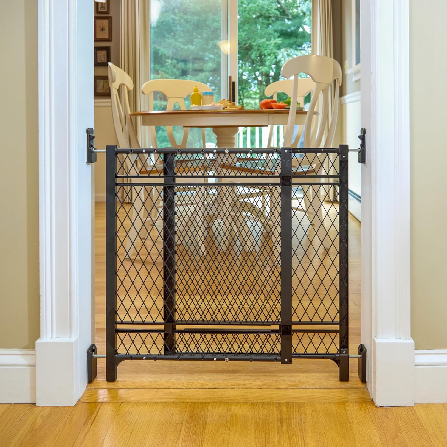 Ingenuity Doorway 42W Series Dog and Baby Gate, Indoor Outdoor, Won't Rust or Fade, Plastic Panel, Fits 23-42" Openings, 24u201D Tall - Image 5