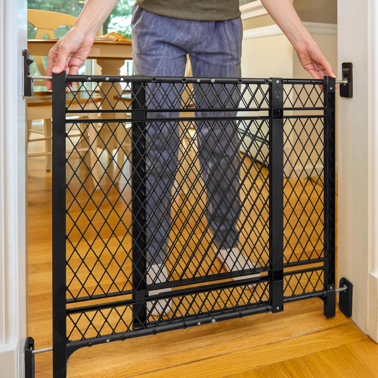 Ingenuity Doorway 42W Series Dog and Baby Gate, Indoor Outdoor, Won't Rust or Fade, Plastic Panel, Fits 23-42" Openings, 24u201D Tall - Image 8