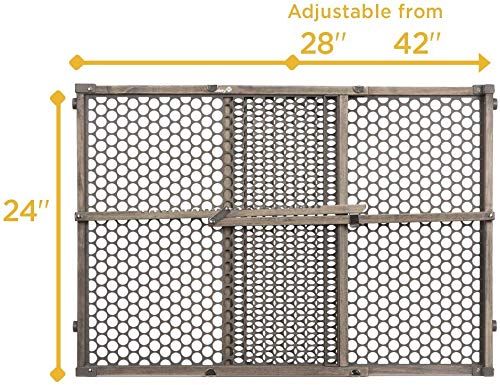 Alternative view of Safety 1st Adjustable Baby Gate for Doorways, Pressure Mount Fastening Gates for Pets, Toddlers, Babies, Children, Vintage Wood, Grey