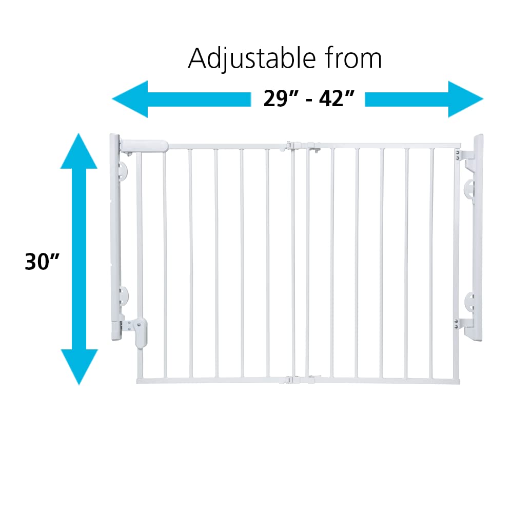 Alternative view of Safety 1st Ready To Install Everywhere Baby Gate, Multi-use Baby Gate with Door for Doorways, Hallways and Stairs, White