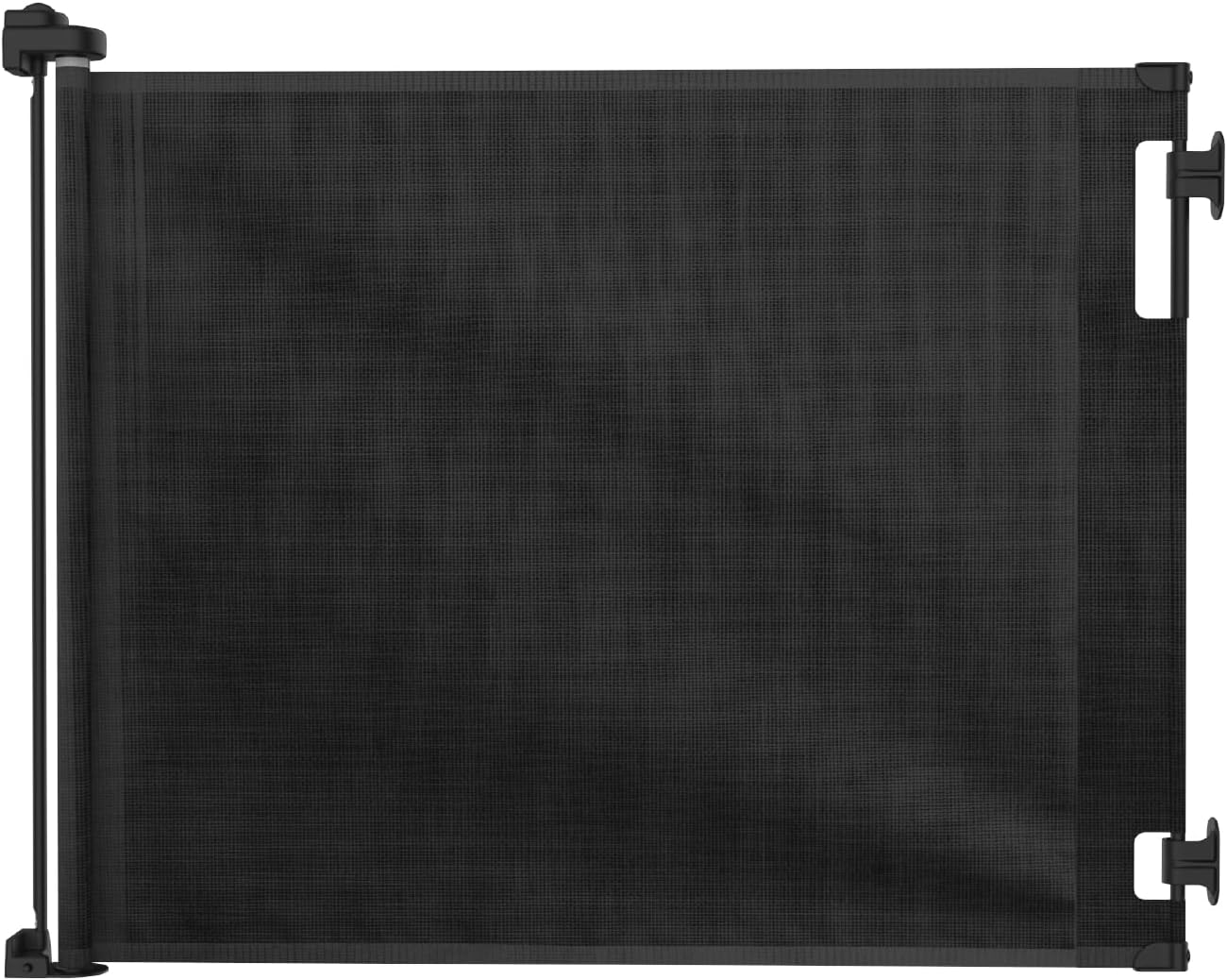 Perma Child Safety Retractable Baby Gate, 71" Wide x 33" Tall, Mesh for Stairs, Doorways, Indoors, Outdoors, Dogs, One-Hand Operation, Locks, Easy Install, Black - Image 6