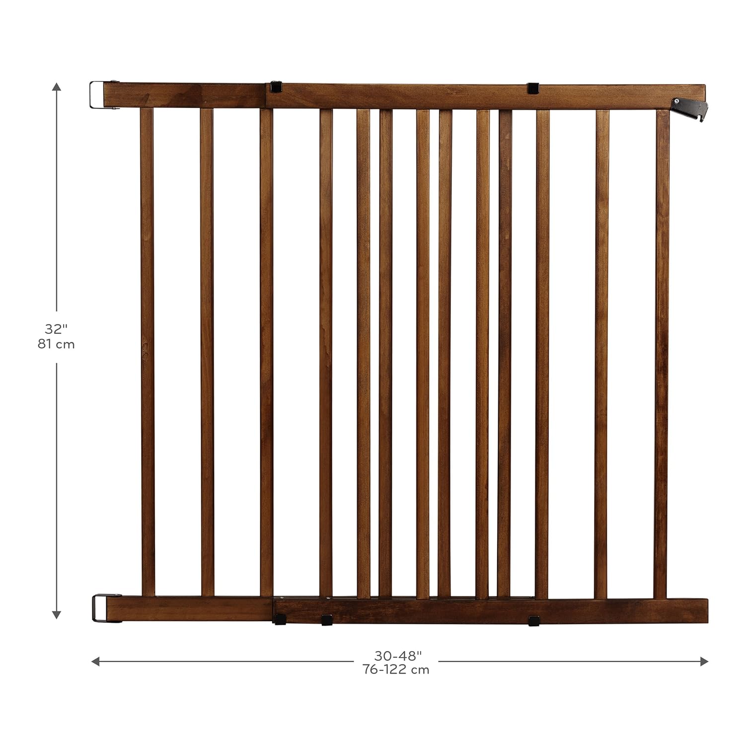 Alternative view of Evenflo Walk-Thru Top of Stairs Baby Gate, Farmhouse Collection