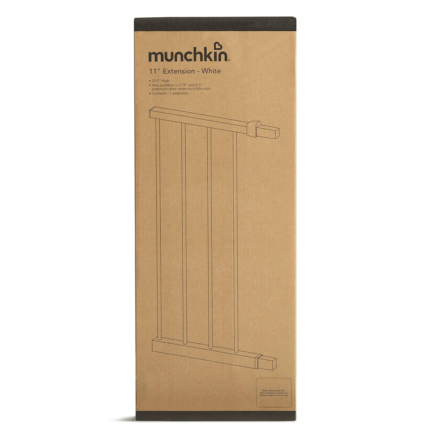 Alternative view of Munchkin® Baby Gate Extension, White, 11", Model MK0081