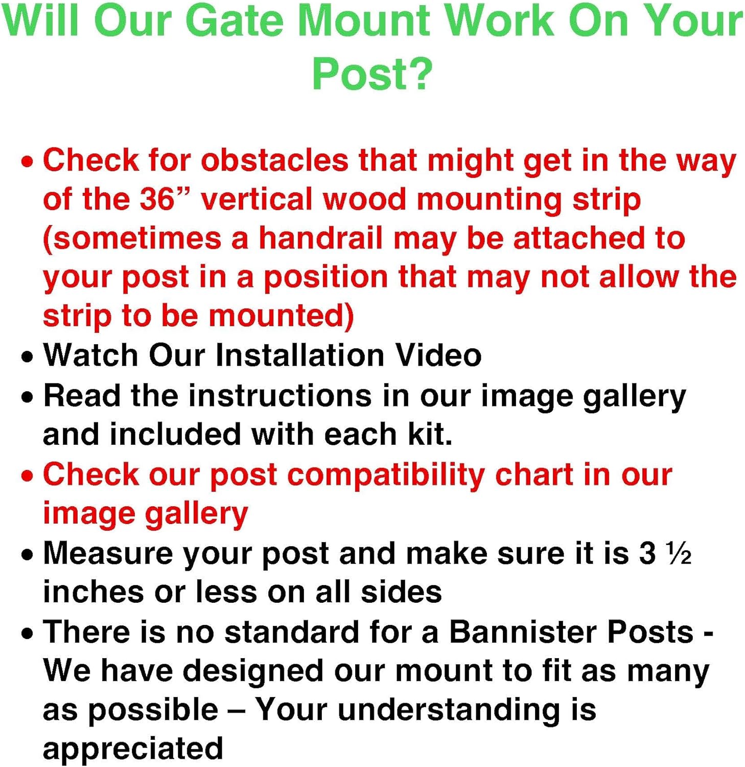 Safety Innovations No Hole Stairway Baby Gate Mounting Kit - Fits Posts from 2 3/4 inches to 3 1/2 inches Wide with Square or Round Tops - No Adhesives On Or Screws in Your Posts, (1-Pack)