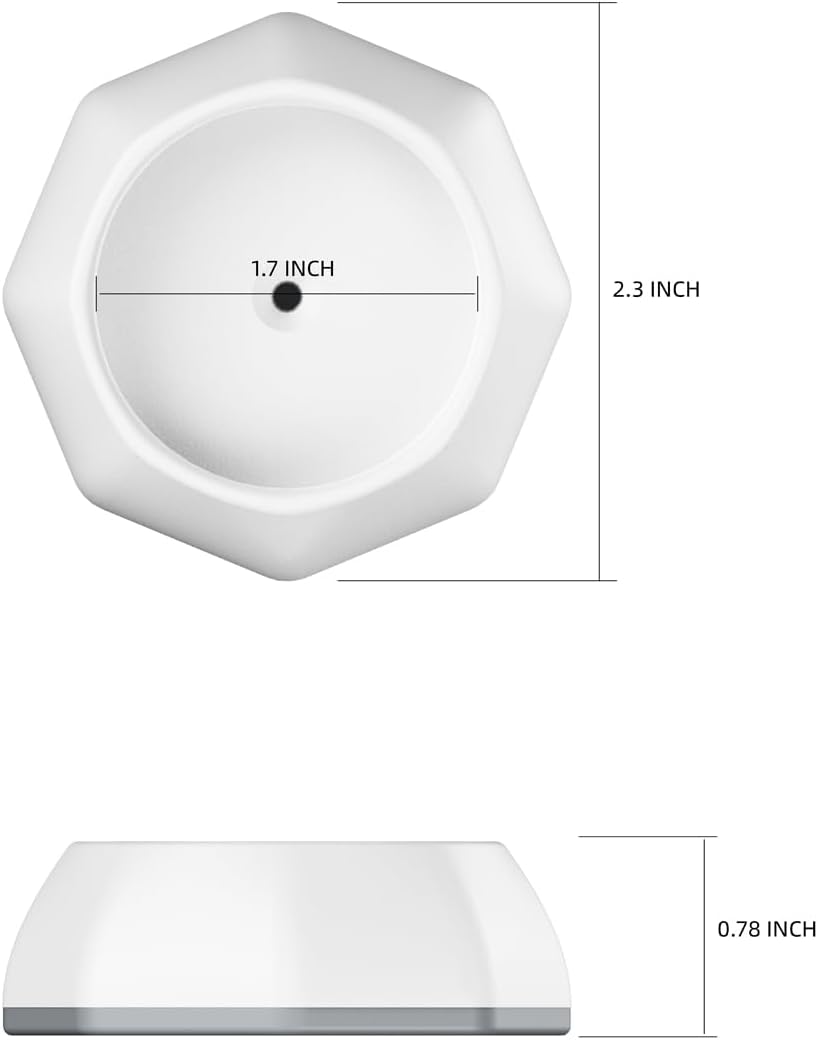 Alternative view of ICERO Baby Gate Wall Protector - Protect Walls & Doorways from Pet & Dog Gates - Pressure Mounted Gates Work on Stairs - Gates Wall Cups - 4 Pack - White
