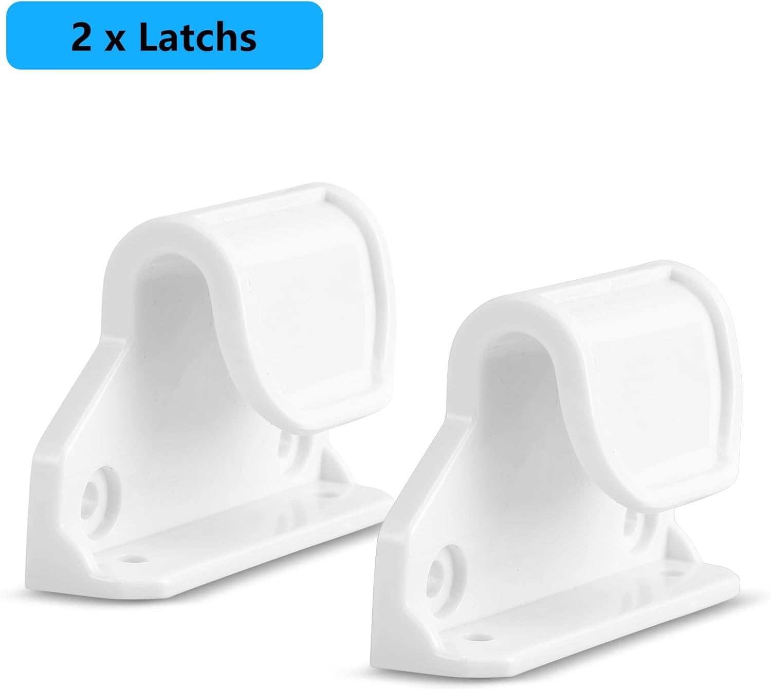 Retractable Baby Gate Replacement Parts, 55" W x 33" H Retractable Baby Gate Extensions (Including 2 x Latches + 2 x Brackets + 1 Set of Screws) for Retractable Gate (White)