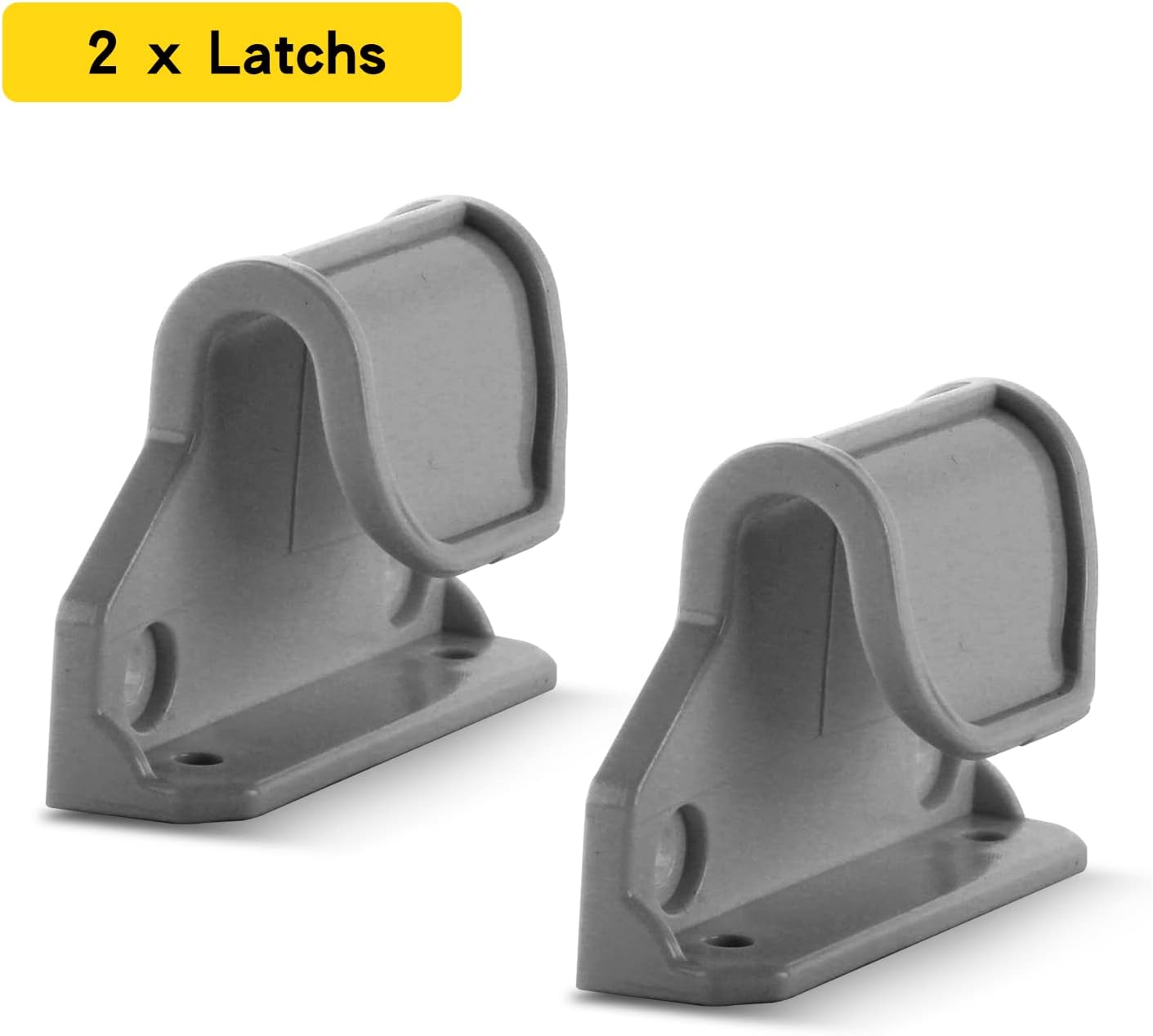 Dearlomum Retractable Baby Gate Replacement Parts, Original Hardware Set (Including 2 x Latchs + 2 x Brackets + 1 Set of Screws) for Retractable Gate Asin B09K7GXDVT/B09K7J4PH2/B09XMRJ87H (Grey)