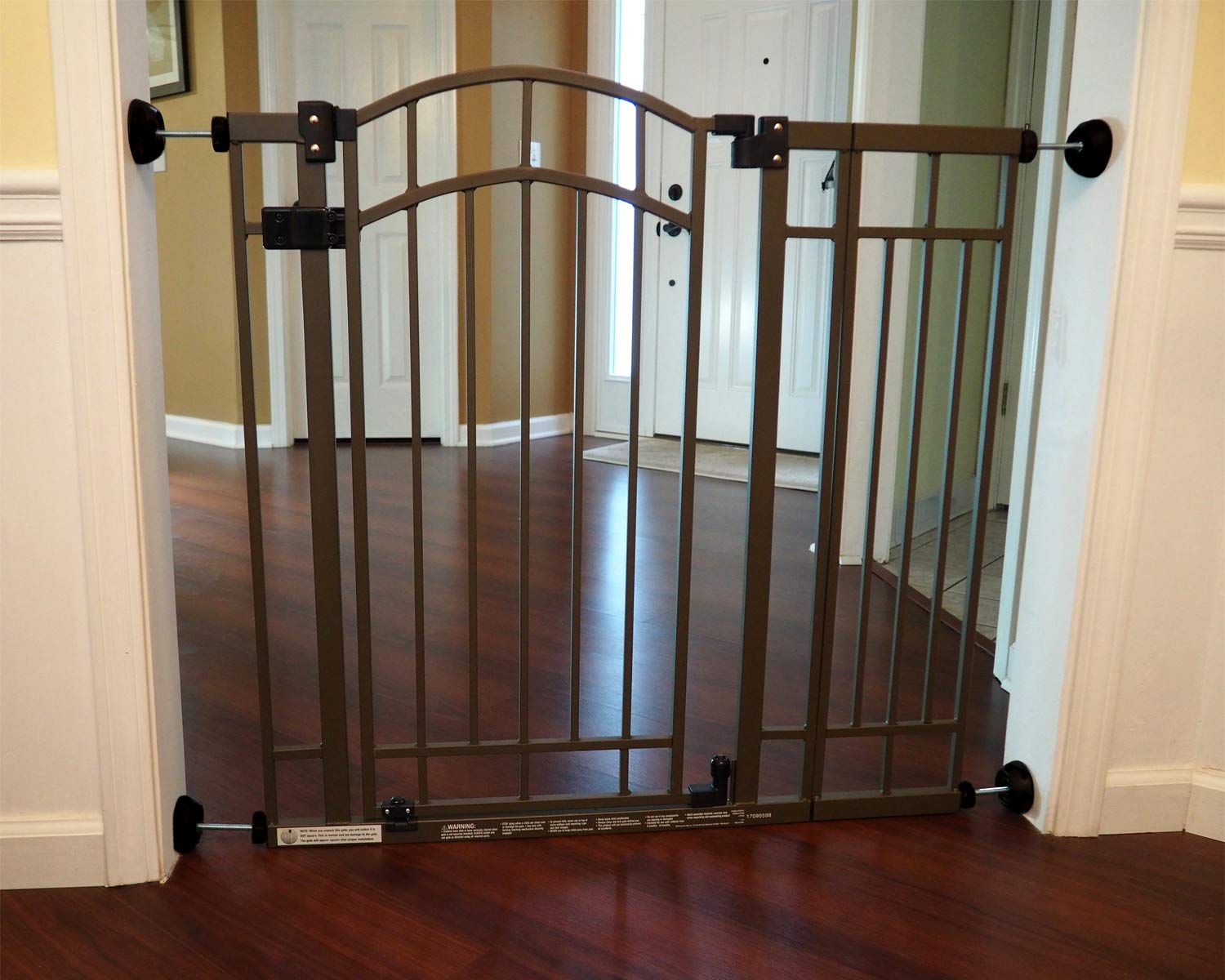 Baby Gate Guru Small Wall Protector 4 Pack - Black - Cup Pads to Guard Your Walls from Pressure Mounted Baby Gates, Pet Gates, Safety Gates, Shower Curtain Rods, and More (4 Pack, Black)