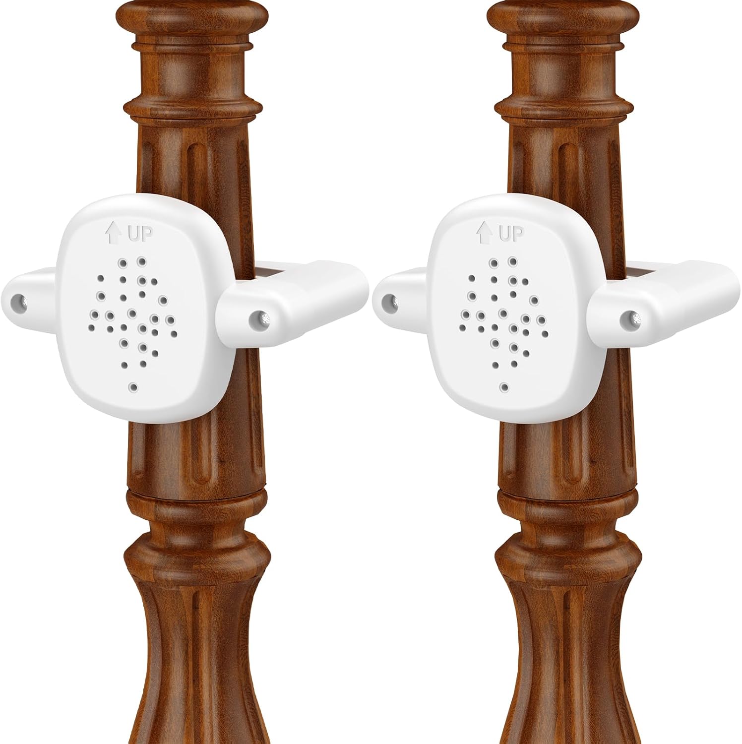 Baby Gate Banister Adapter:2Pcs Baby Stair Gate Kit Stair Post Fitting Kit Babys Gates for Stairs, Safety Stair Adapter Fit for Stair Gate Against Stairs Posts (Black, Not Include The Gate) - Image 7