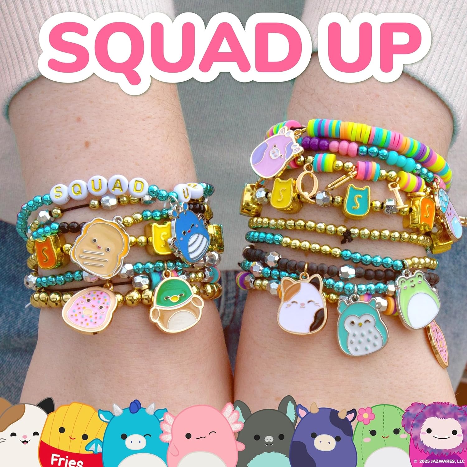 Original Squishmallows Bracelet Design Set, Cute & Friendship Bracelet Kit, Jewelry Making Kit, Charm Bracelet Making Kit, Beading & Jewelry Making, Friendship Bracelet Making Kit - Image 6