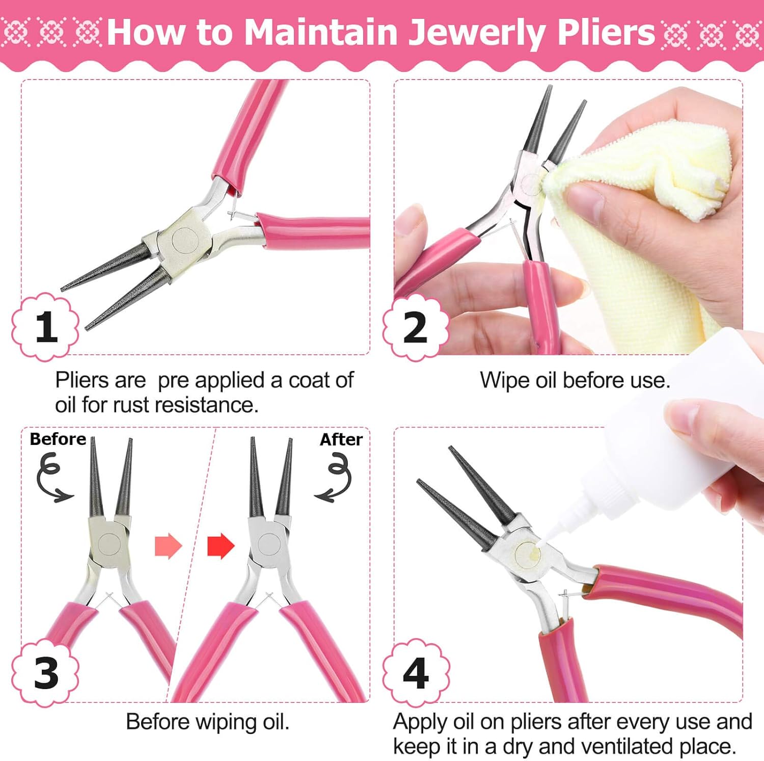 cridoz Jewelry Making Supplies Kit - Tools, Pliers, Beading Wire, Beads & Charms Findings for Necklace, Earring & Bracelet Making & Repair