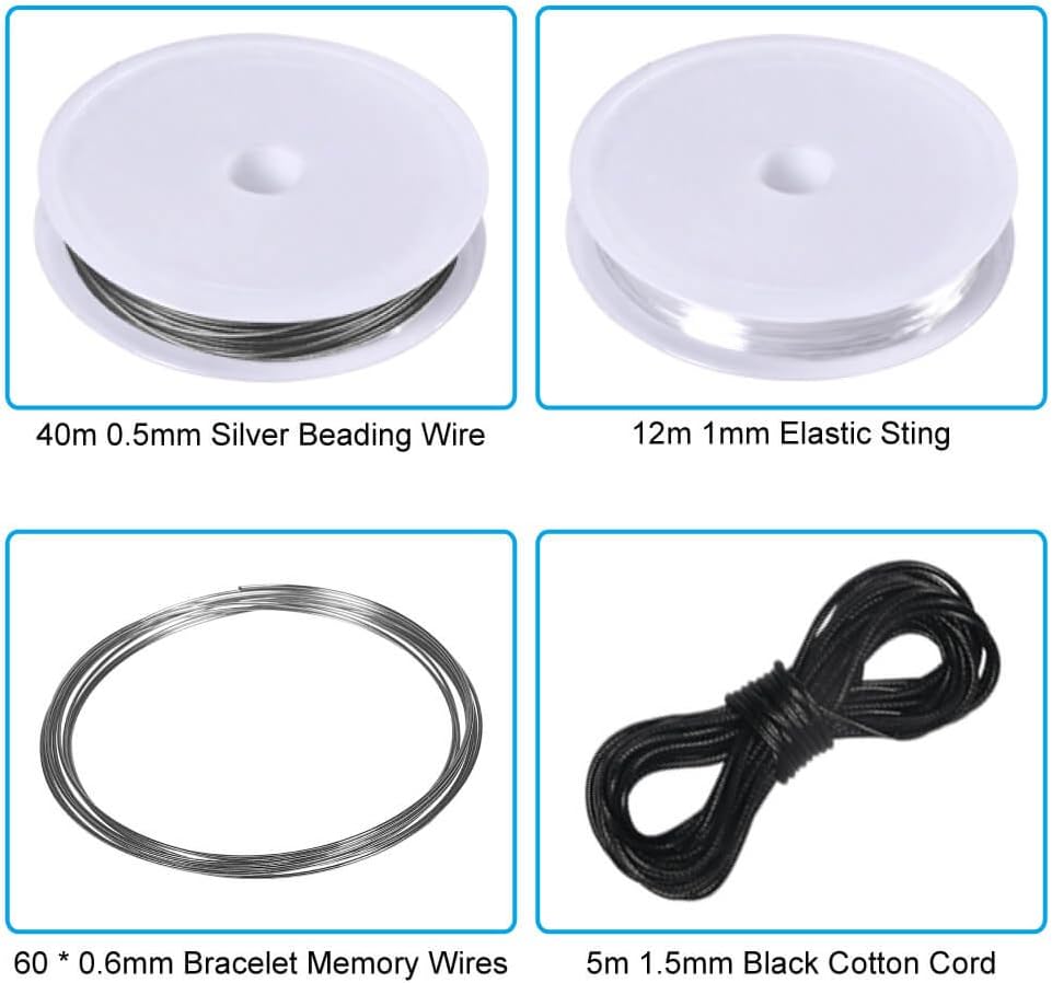 Alternative view of PAXCOO Jewelry Making Supplies Kit - Jewelry Repair Tool with Accessories, Pliers, Findings, and Beading Wires for Adults and Beginners