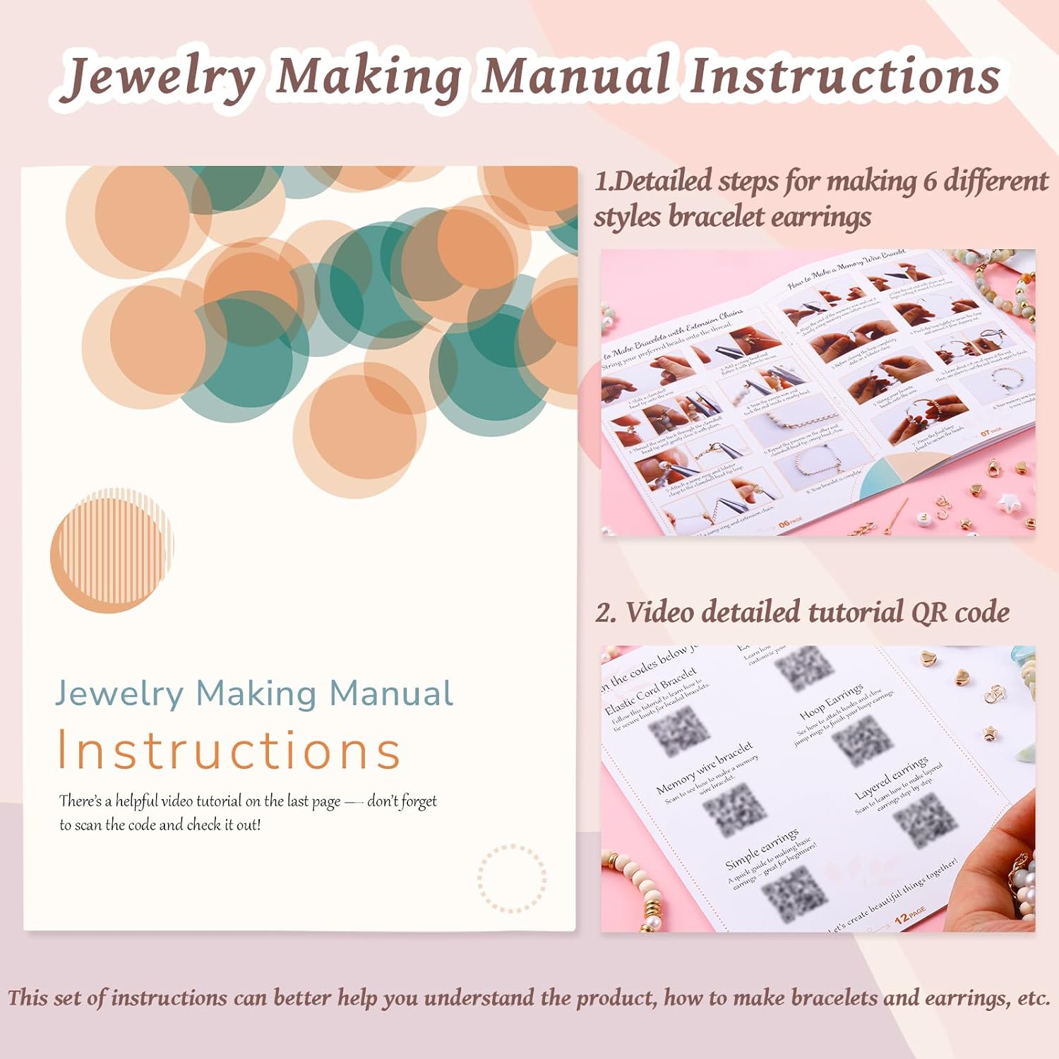 Wurosi 1927 PCS Jewelry Making Supplies Kit, Charm Bracelet Making Kit for Adults, Natural Stone Beads for Irregular Natural Stone, DIY Bracelet/Necklace/Earring/Rings - Image 3