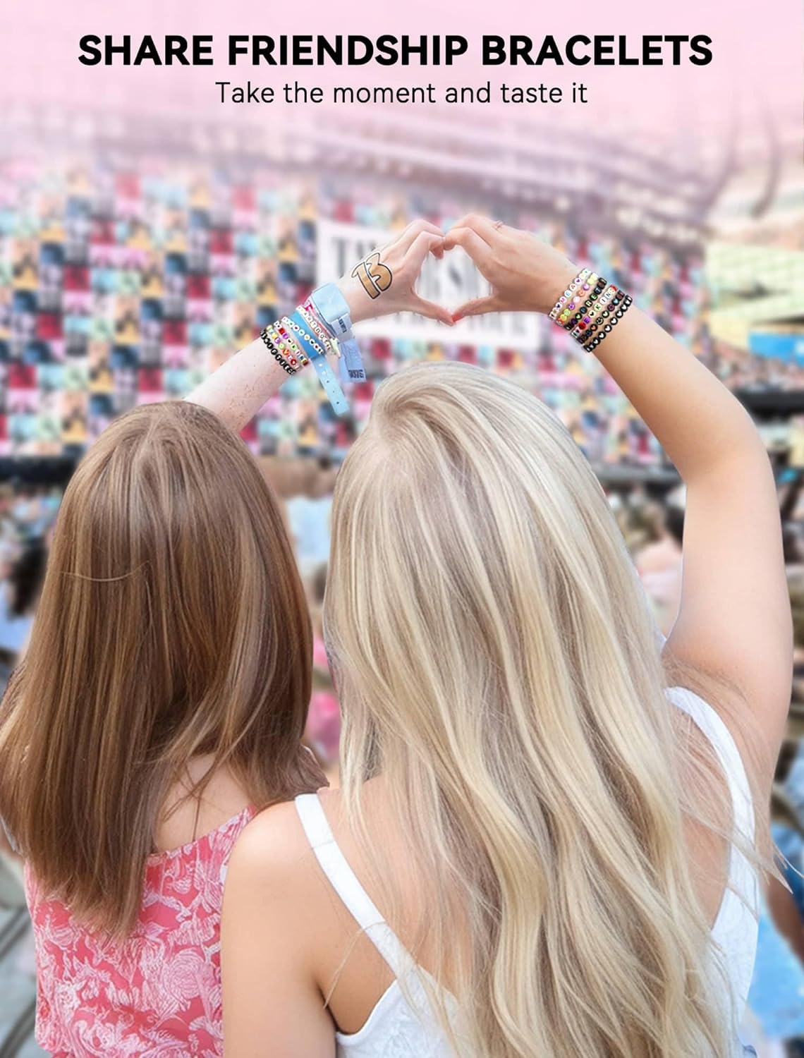 ARTDOT 1400 PCS Letter Beads for Jewelry Making Kit, 28 Styles Alphabet Beads for Friendship Bracelets Assorted Preppy Beads with Storage Case