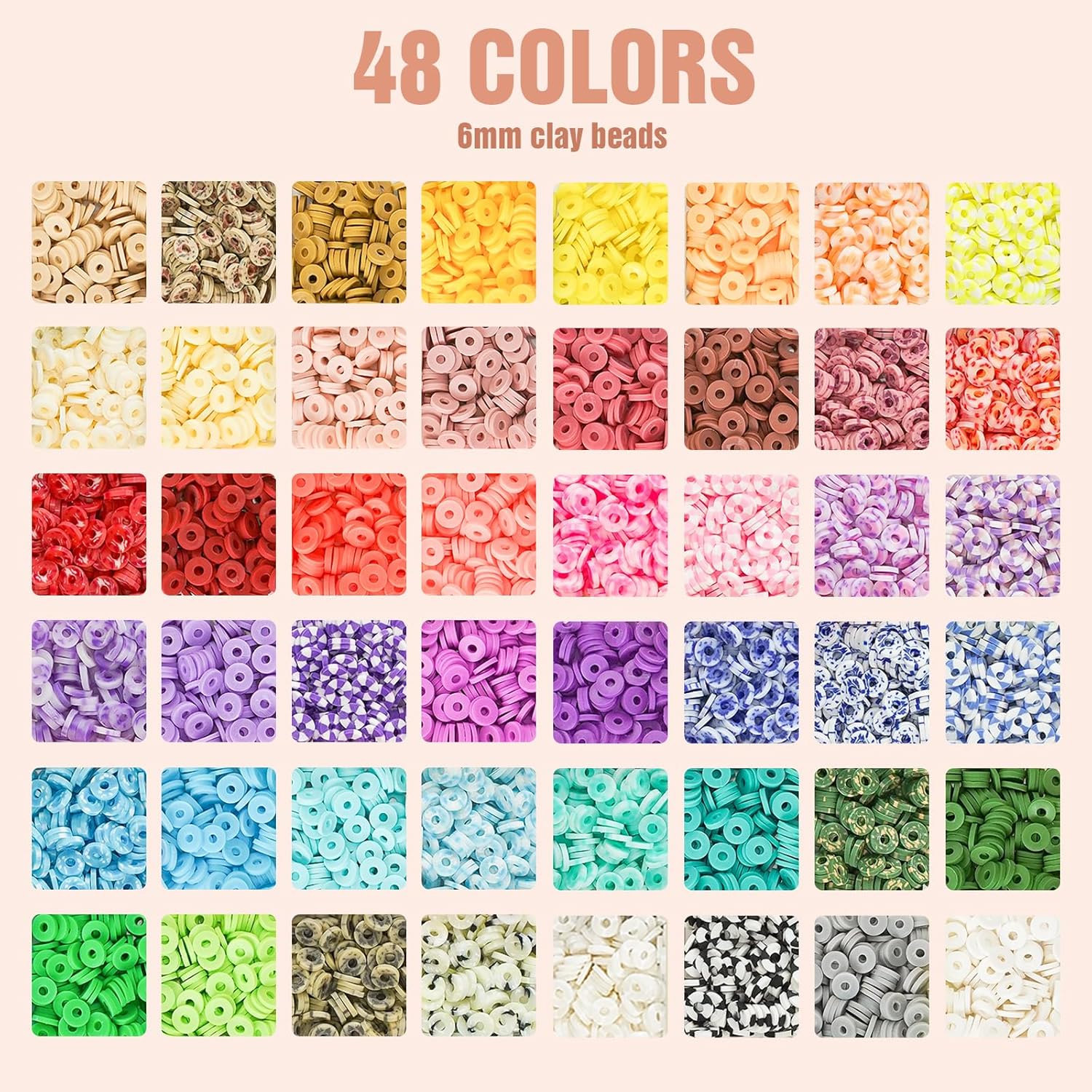 Dowsabel Clay Beads 3 Boxes Bracelet Making Kit, 10800pcs Beads for Jewelry Making, Letter Beads for Friendship Bracelets DIY Arts and Crafts Gifts for Girls Adults