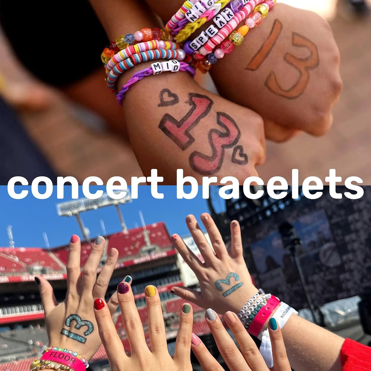 Alternative view of Friendship Bracelet Kit, 14,000pcs 48 Colors Bracelet Making Kit Clay Beads with Number Letter Bead Set Concert Merch Arts and Crafts Gifts for Kids Teen Girls Jewelry Making Supplies Bracelet Maker1