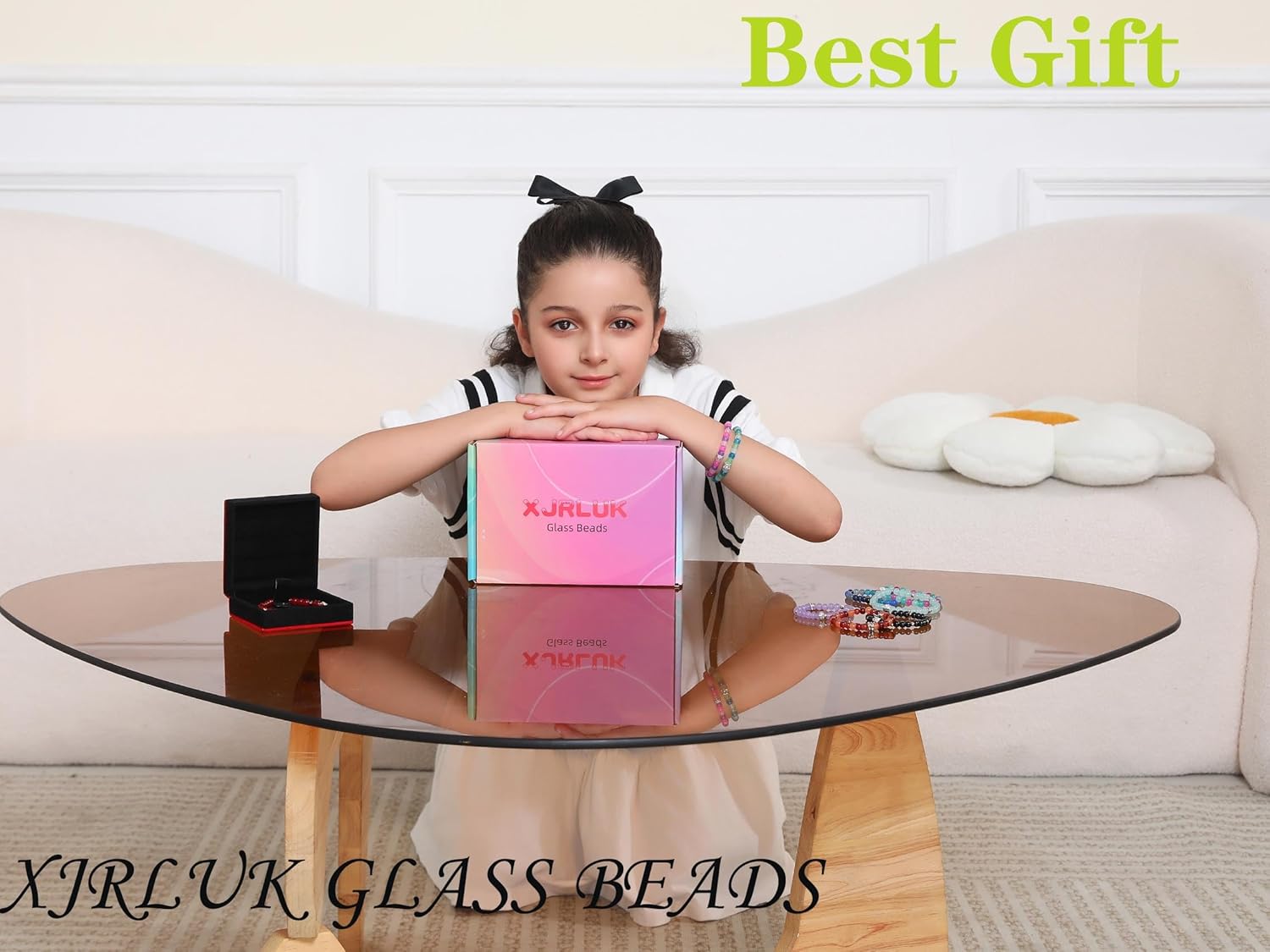 XJRLUK Glass Beads Bracelet Making Kit, 3000 pcs 72 Colors 6 mm Crystal Beads for Jewelry Making, Glass Beads Kits for Beginners DIY Earrings Necklaces Rings Crafts Birthday Gifts - Image 5