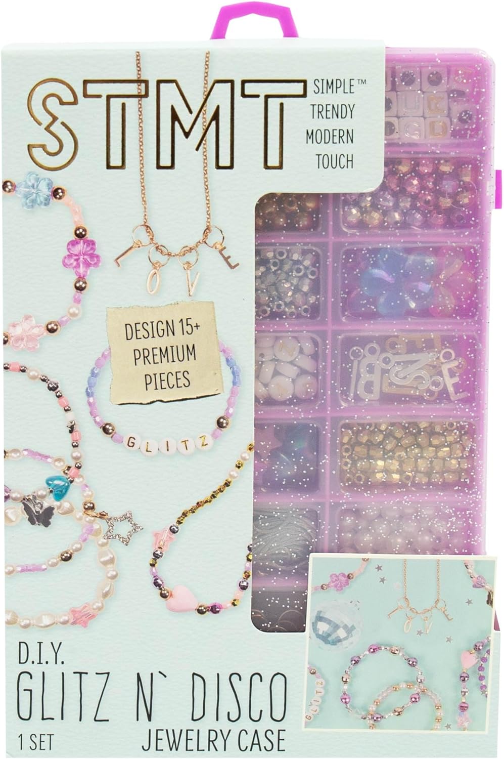 STMT DIY Beaded Jewelry Kit - Makes 15 Premium Pieces, Includes Bracelet Making Supplies, Letter Beads, Enameled Charms, Great Teen Girl Gifts - Image 7