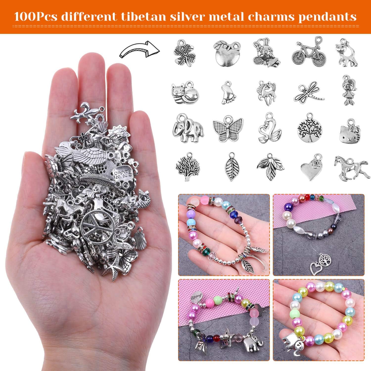 Alternative view of Audab Jewelry Making Kit with Tools, Wires, Charms and Findings for Jewelry Making and Repair