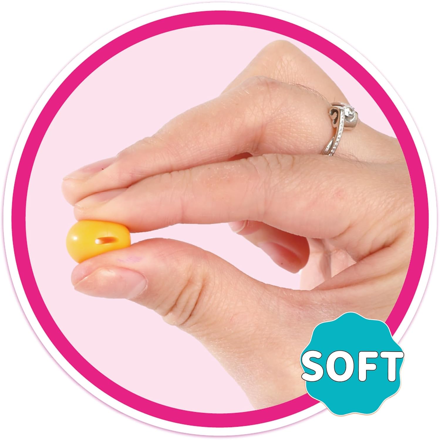 Alternative view of HANDGUP 222 PCS Soft TPR Jewelry Making Kit for Kids u2013 DIY Beads Set with 20+ Shapes, Arts and Crafts Toys for Kids, Create Necklaces, Bracelets, Keychains Ages 3+