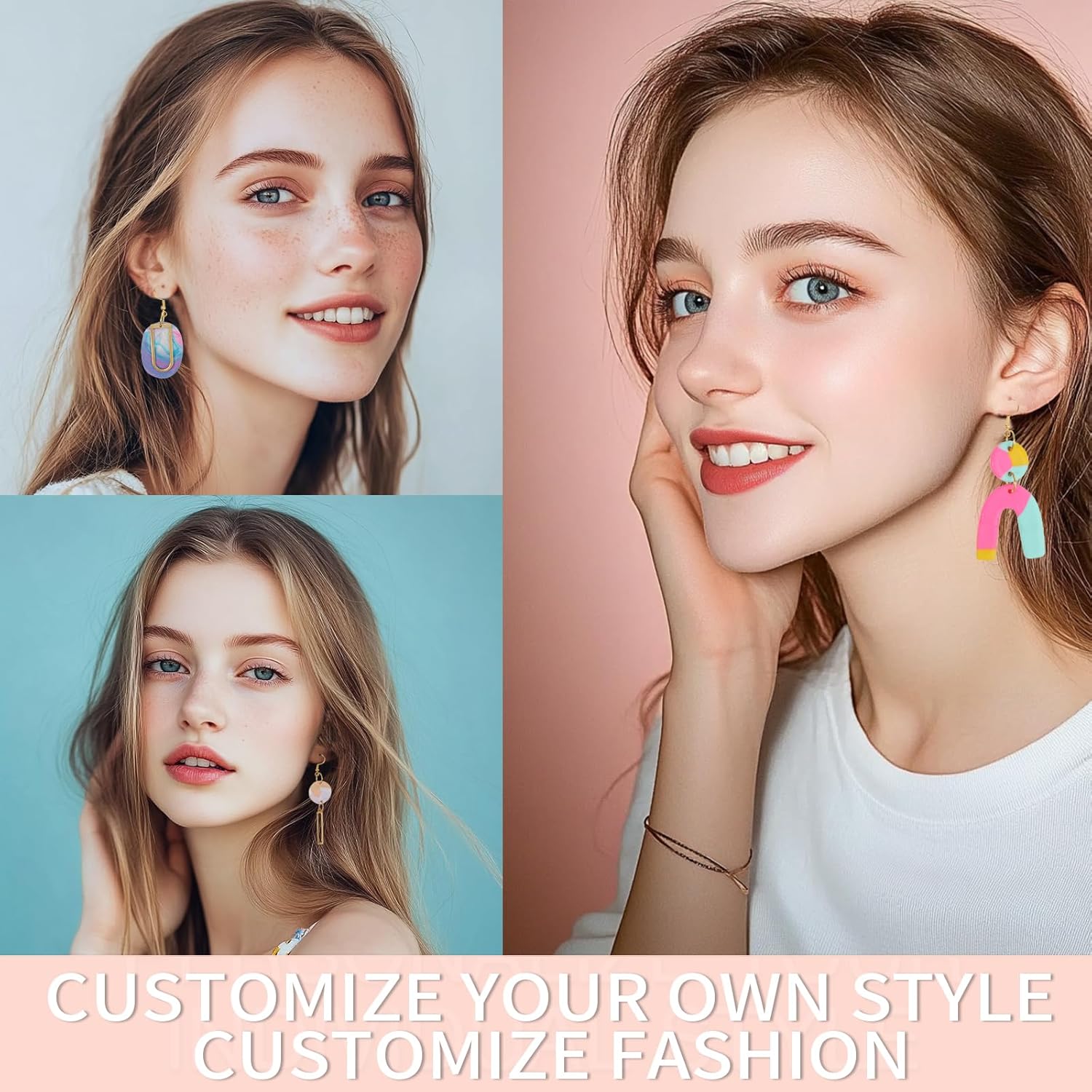 Patemby 183PCS Polymer Clay Earring Making Kit for Art Crafts Gifts Teen Girls and Adults, Ages 8-12 Year Old DIY Polymer Clay Earring Jewelry Craft Making Gift Set - Image 5