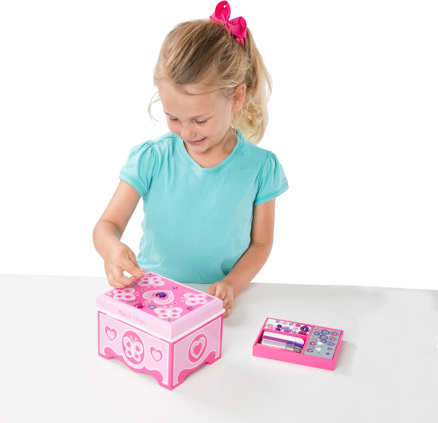 Alternative view of Melissa & Doug Created by Me! Jewelry Box Wooden Craft Kit