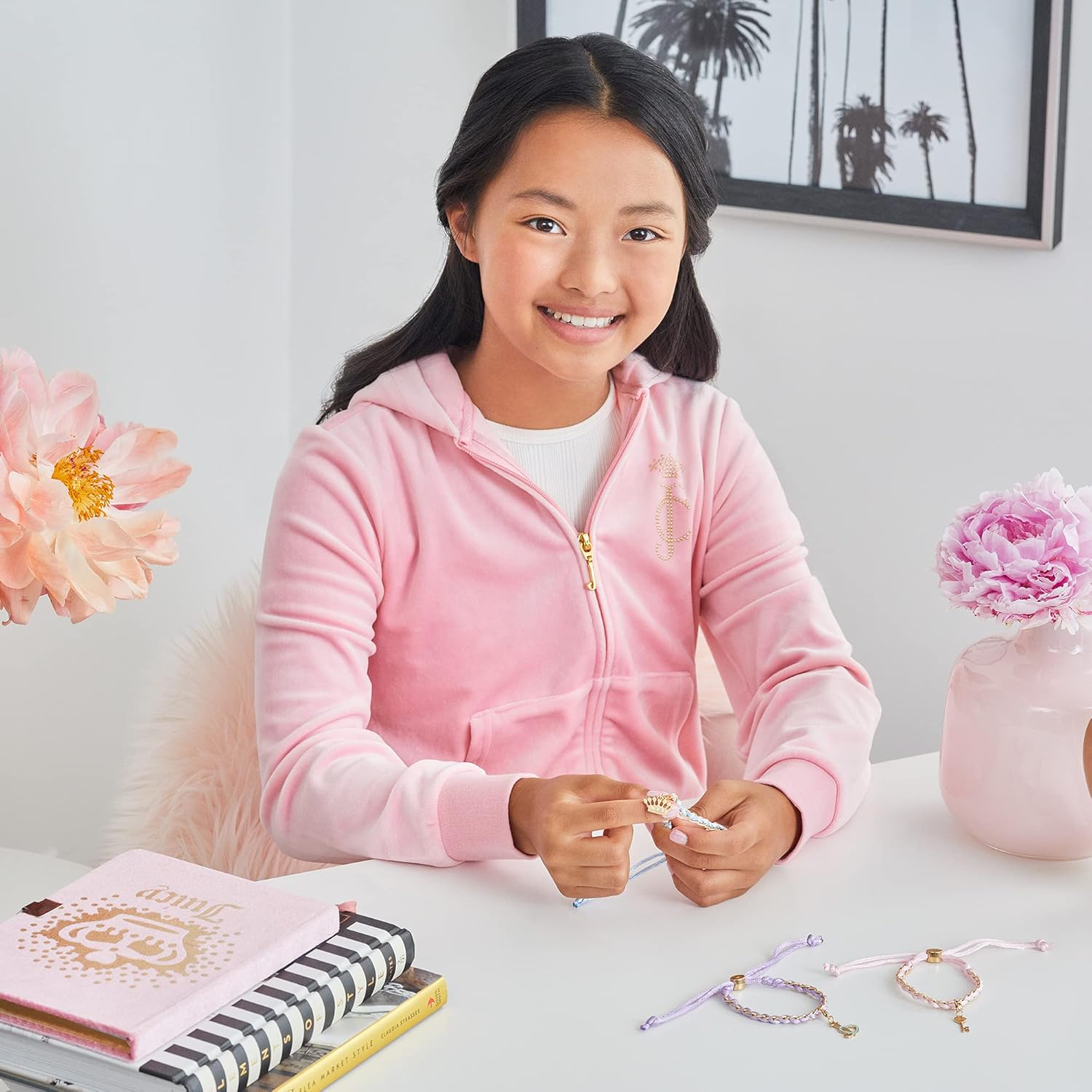 Make It Real - Disney Princess X Juicy Couture Hearts of Fashion - DIY Charm Bracelet Making Kit w/Disney & Juicy Couture Charms - Arts & Crafts Bead Kit for Girls & Teens - 6 Bracelets - Ages 8+ - Image 6