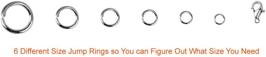 Alternative view of Paxcoo 1500Pcs Silver Jump Rings with Lobster Clasps and Jewelry Pliers for Jewelry Making Supplies Findings and Necklace Repair