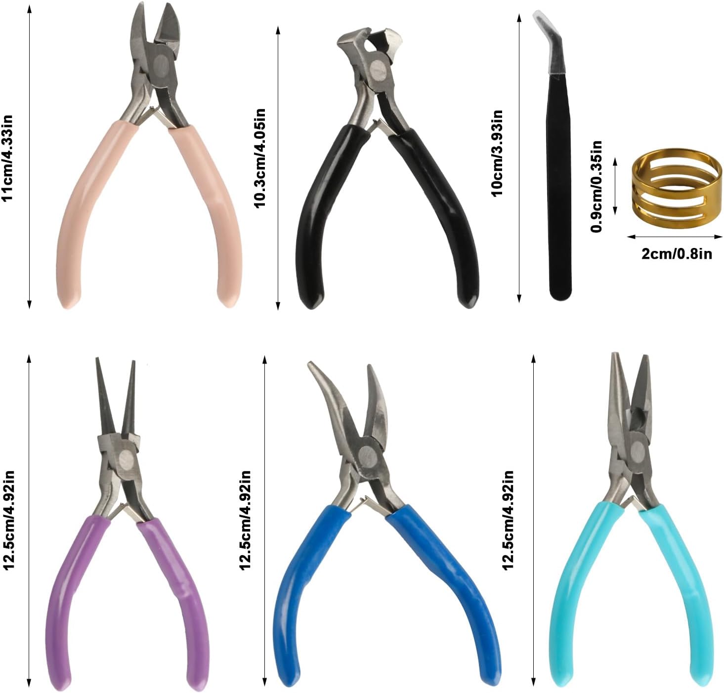 5 Piece Jewelry Pliers Set, Jewelry Making Tools for Jewelry